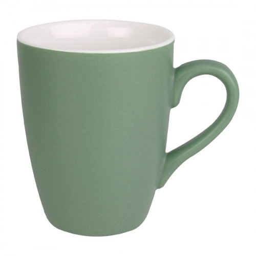 Olympia Matt Pastel Porcelain Mug Green - 340ml 12oz (Box 6)