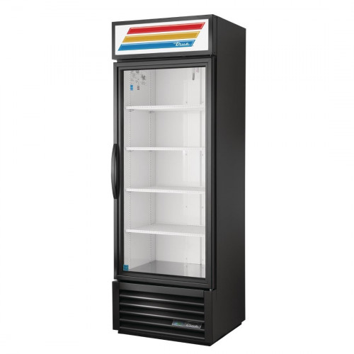 True 1 Glass Door 538Ltr Merchandiser Fridge R290 - Black (Direct)
