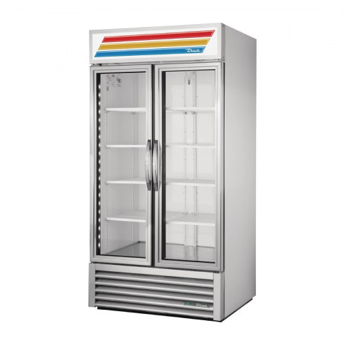 True 2 Glass Door 991Ltr Merchandiser Fridge R290 - Aluminium (Direct)