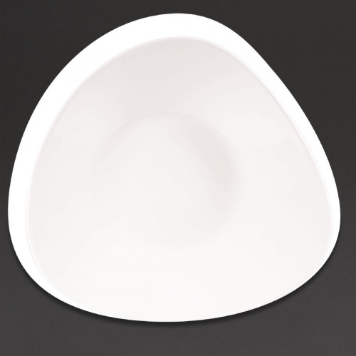 Churchill Triangle Shallow Bowl White (Box 12) 158x238mm (Direct)