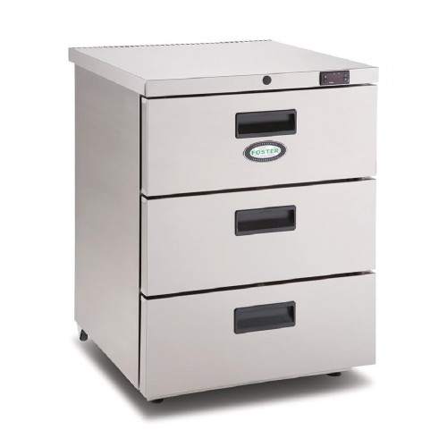 Foster 3 Drawer 150Ltr Undercounter Fridge R290 (StSt Ext Alu Int) (Direct)