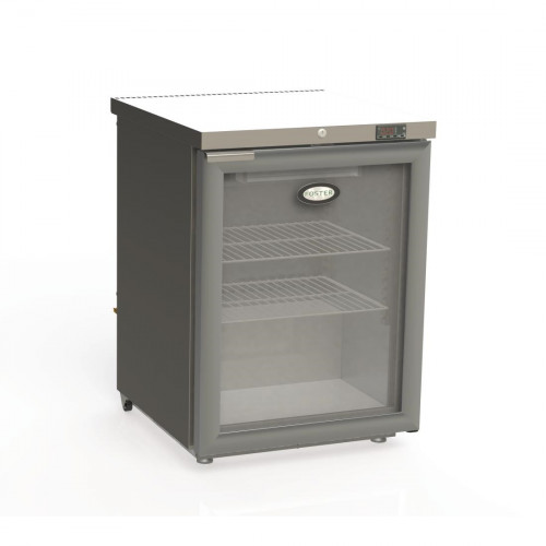 Foster 1 Glass Door 150Ltr Undercounter Fridge R290 (StSt Ex Alu In) (Direct)