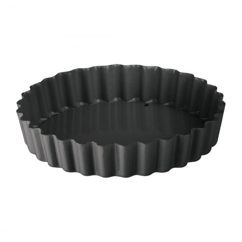 Vogue Non Stick Mini Fluted - 120mm Loose Base (Pack 3)