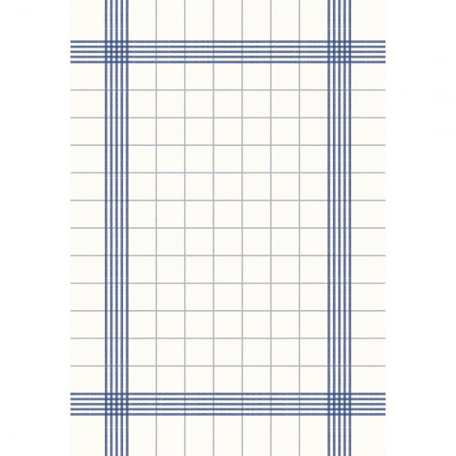 Duni Bistro Towel Napkin 38x54cm in Blue Check on White (Pack 250)