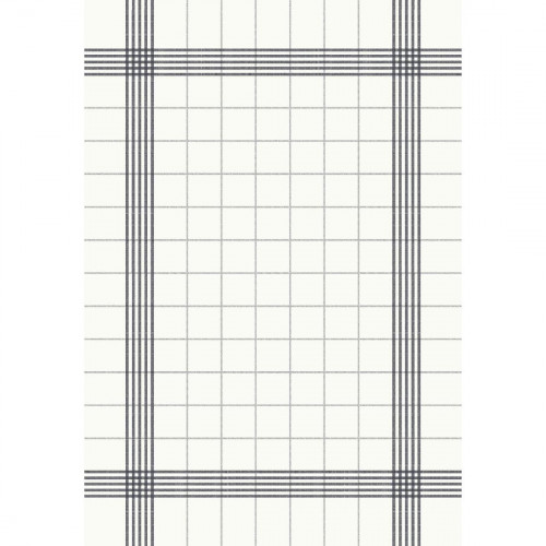 Duni Bistro Towel Napkin 38x54cm in Granite Grey Check on White (Pack 250)