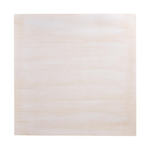 Bolero Pre-Drilled Square Table Top Vintage White - 700x700mm