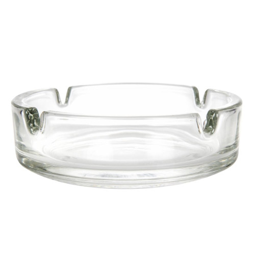 Ashtray Small Clear Stackable 107mm (Box 24)