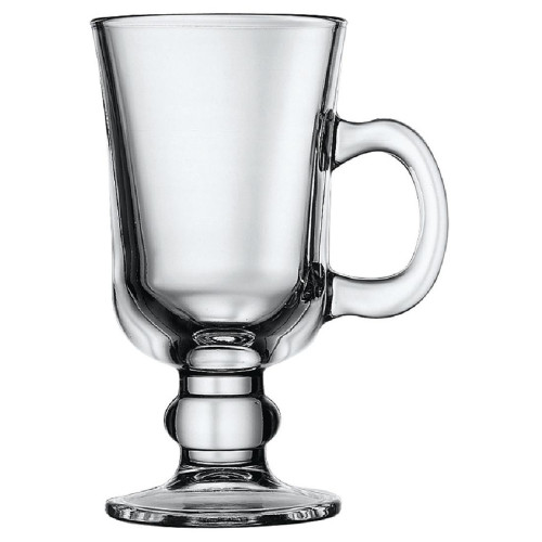 GLASS / IRISH COFFEE - Venezia Coffee Glass Handled - 225ml 8oz - PER BOX OF 12