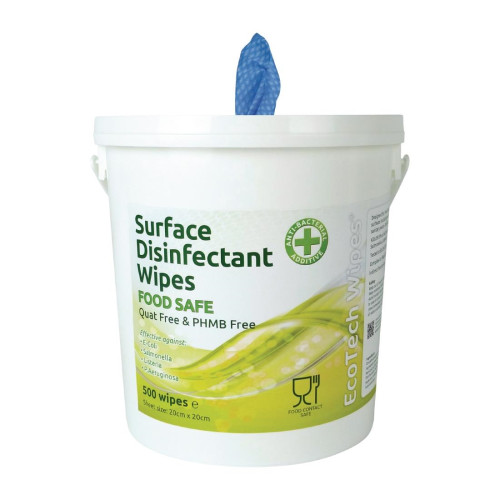 EcoTech Surface Disinfectant Wipes Quat Free (Bucket 500 Wipes)