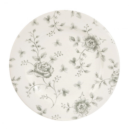 Churchill Rose Chintz Grey Profile Plate - 6 5/8" (Box 6) (Direct)