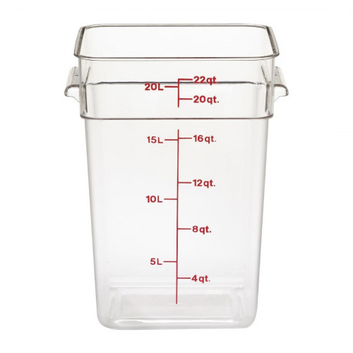 Cambro Polycarbonate Square Container - 20.8Ltr