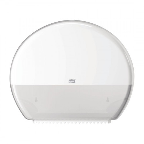 Tork White Jumbo Toilet Roll Dispenser