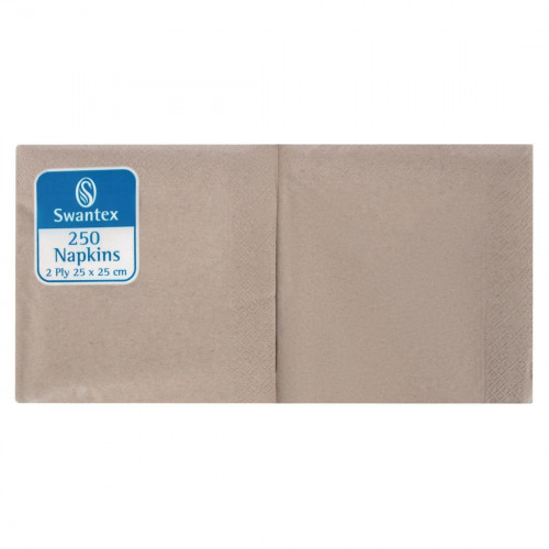 Cocktail Napkin Kraft Compostable 2ply - 25cm (Pack 2000)