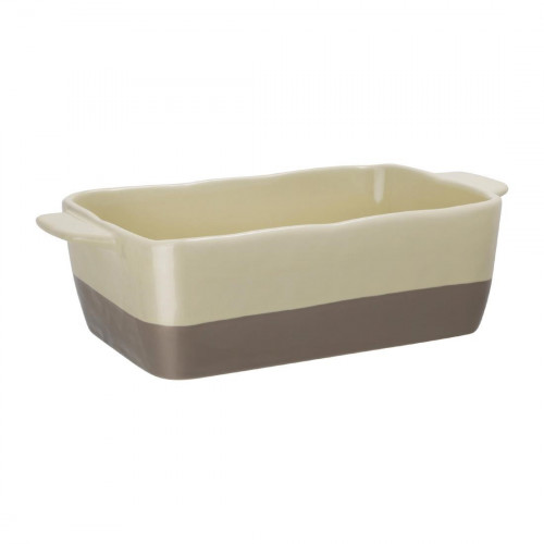 Olympia Cookware Rectangular Eared2-tone Roaster320x175x90mm 2.5l 90ozCream/Grey
