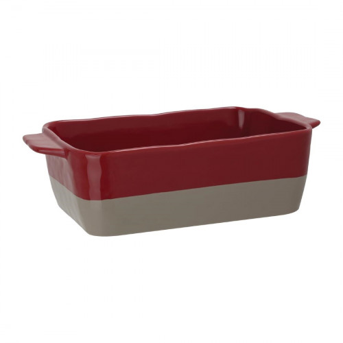 Olympia Cookware Rectangular Eared2-tone Roaster 320x175x90mm 2.5l 90oz Red/Grey