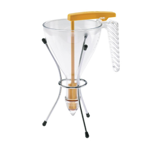 Matfer Polycarbonate Piston Funnel & Stand - 0.75Ltr