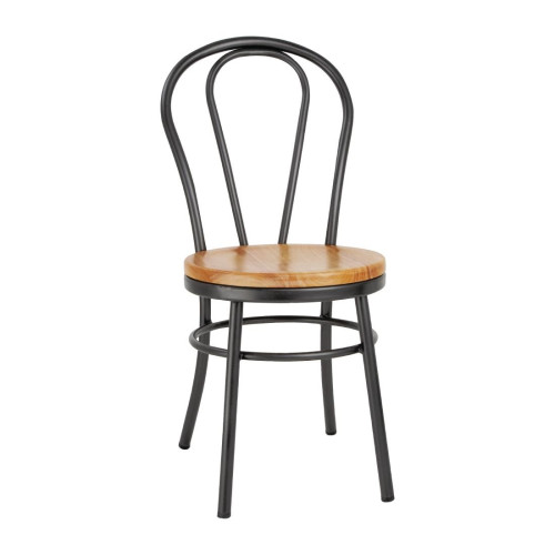 Bolero Clarisse Side Chair Metallic Grey (Box 2)