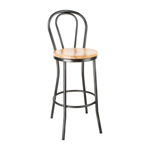 Bolero Clarisse High Stool Metallic Grey (Box 1)