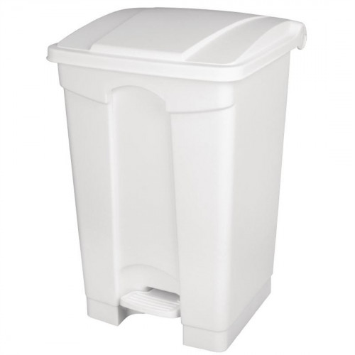 Jantex Kitchen Pedal Bin White - 65Ltr