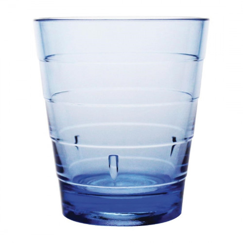 Kristallon Polycarbonate Ringed Tumbler - 285ml 10oz Blue (Box 6)