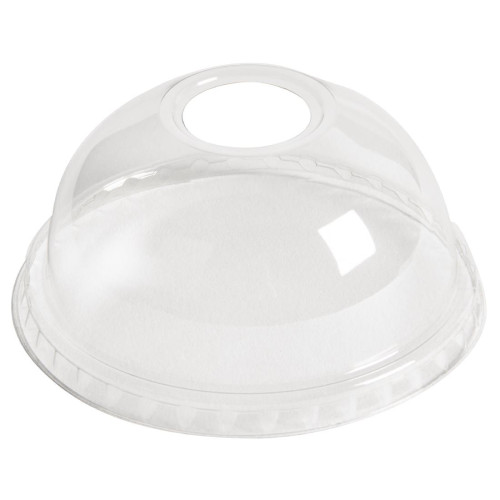 Plastico Domed Lids With Hole 77mm (Pack of 1000) 12oz