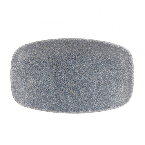 Churchill Raku Topaz Blue Oblong Chefs Plate 7 4/5 x 4 3/4" (Box 12) (Direct)