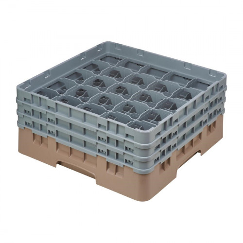 Cambro Camrack Beige 25 Compartments Max Glass Height 174