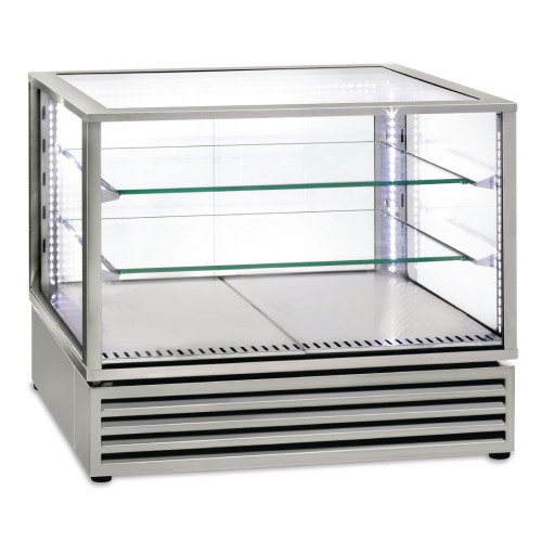Refrigerated Display - Counter Top 2/1GN + 2 Shelf Stainless Steel (Direct)
