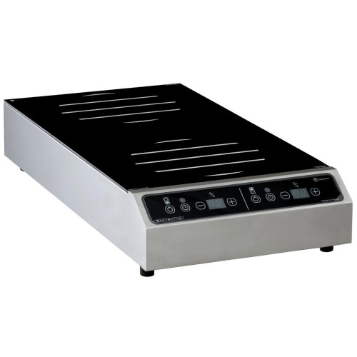 Adventys Induction Hob 2zones Front-to-Back Heavy Duty - 6kW (Direct)