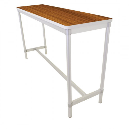 Enviro Indoor High Table 1200x500x1010mm Teak Effect (Direct)