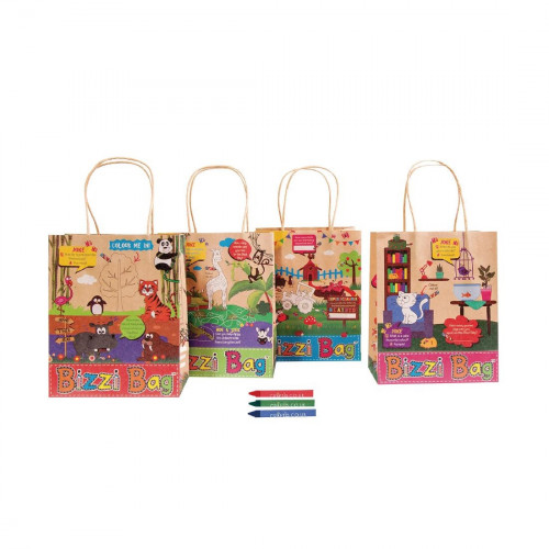 Craftis Childrens Kraft Meal Bags (Pet/Farm/Safari/Zoo) (Pack 200)