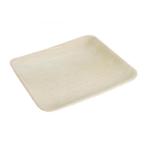 Fiesta Green Palm Leaf Plate Square - 200x200mm (Pack 100)