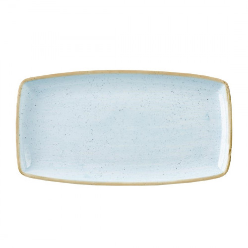 Churchill Stonecast Squared Oblong Plate Duck Egg Blue - 13 3/4" (Box 6)(Direct)