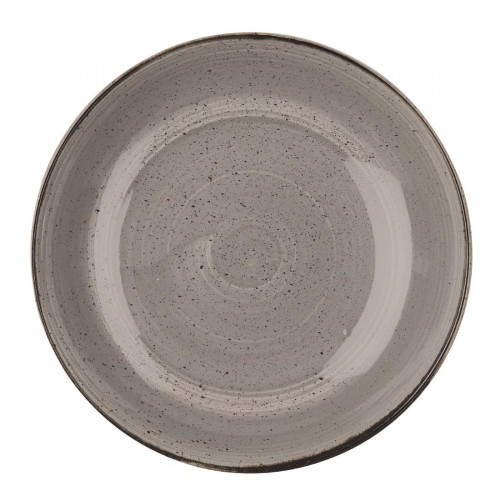 Churchill Stonecast Coupe Large Bowl Peppercorn Grey - 12" (Box 6) (Direct)