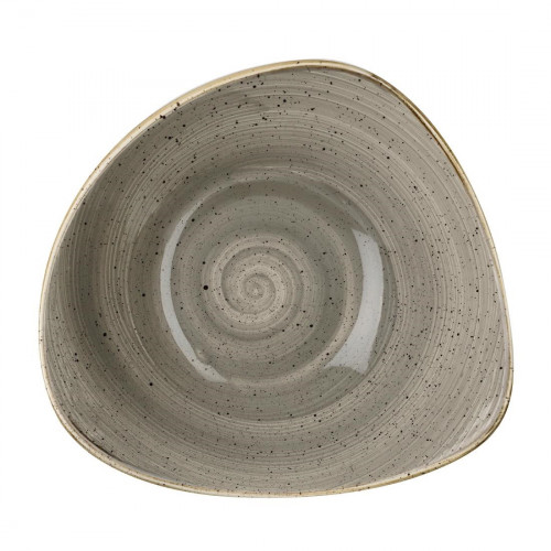 Churchill Stonecast Lotus Bowl Peppercorn Grey - 9" (Box 12) (Direct)