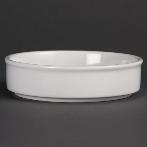 Olympia Porcelain Stacking Dish White - 134mm h30mm 5.25" (Box 6)