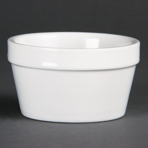 Olympia Porcelain Ramekin White - 95mm 3.75" (Box 6)