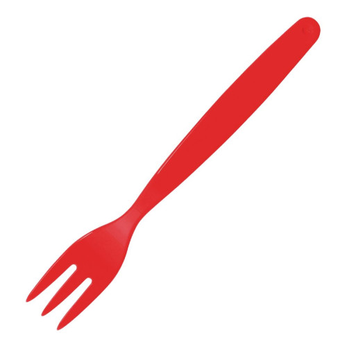 Kristallon Polycarbonate Fork Red - 170mm (Pack 12)