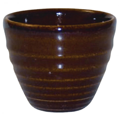 Churchill Bit on the Side Ripple Dip Pot Brown 4oz 70mm 2.75" (Box 12) (Direct)