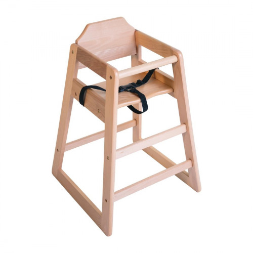 Bolero Wooden Highchair Beech