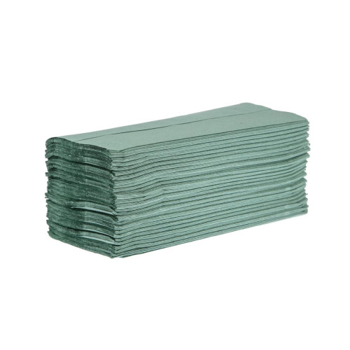 Jantex Green Z Fold Hand Towels 1ply (Pack 15 x 200sheets)