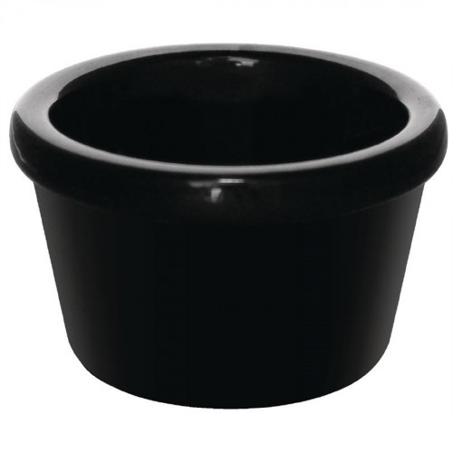 Melamine Ramekin Black - 1.5oz (Box 12)