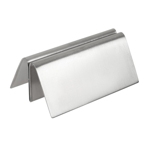 Menu Holder Stainless steel. Triangular per each