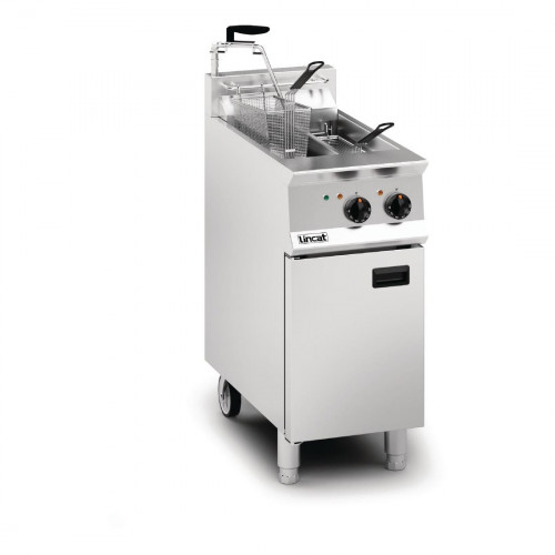 Lincat Opus 800 Electric Fryer Twin Tank 400mm Single Pumped Filtration (Direct)