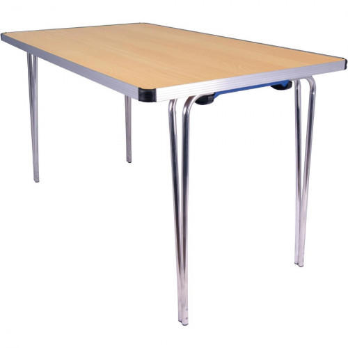 Gopak Contour Folding Table (Beech Effect) - 1220x685x698mm (Direct)