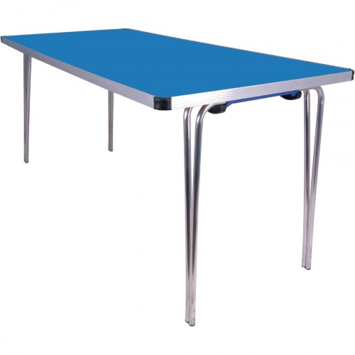 Gopak Contour Folding Table (Azure Blue) - 1520x685x698mm (Direct)