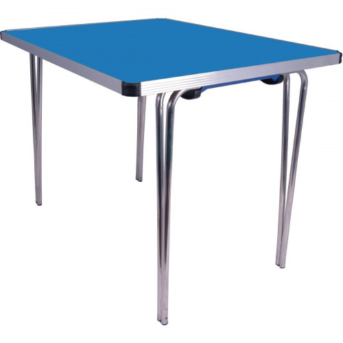 Gopak Contour Folding Table (Azure Blue) - 915x685x698mm (Direct)