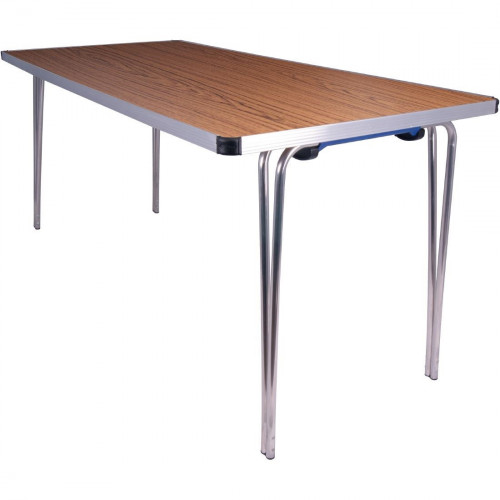 Gopak Contour Folding Table (Teak Effect) - 1520x685x698mm (Direct)