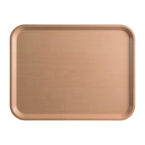 Cambro Mykonos Tray - 33x43cm Rectangular Birch Colour