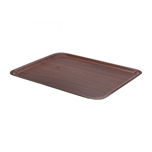 Cambro Mykonos Tray - 36x46cm Rectangular Walnut Colour